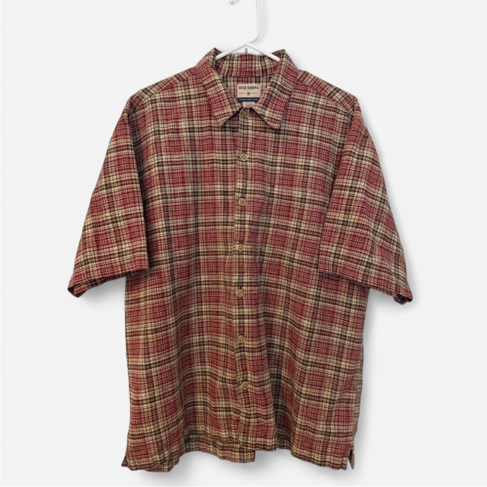 High Sierra Men's Red Plaid Shirt Size L